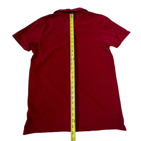 Harry Potter Mens Med Polo Shirt Gryffindor Embroidered Patch Red S/S Collar - Picture 6 of 8